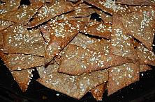 Saratele (Crackers) din seminte si faina de secara