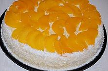 Tort cu cremă de piersici, de post