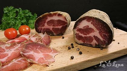 Ceafă crud uscată de casă, sau Coppa Italiană