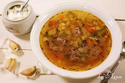 Ciorbă de văcuță, cu legume