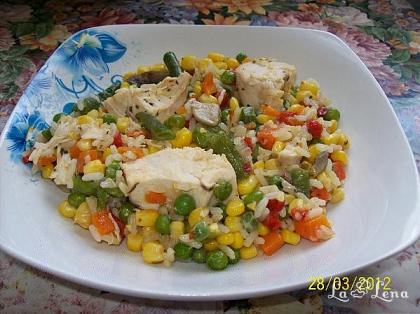 Legume cu orez și pui