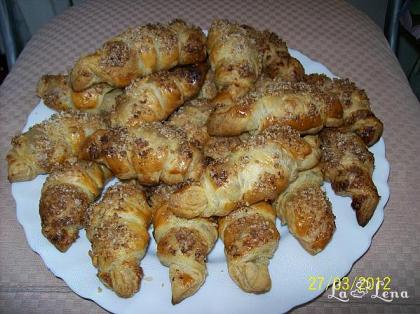 Mini croissante cu ciocolată