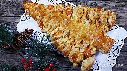 Plăcintă-Aperitiv "Brad de Crăciun"