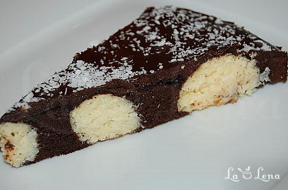 Prăjitură cu ciocolată și biluțe de cocos