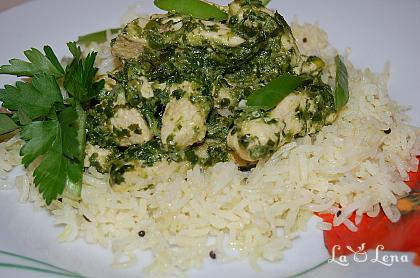 Pui cu spanac (Palak Murgh)