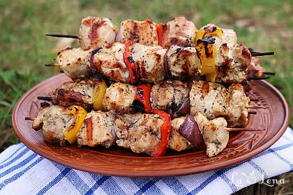 Souvlaki de pui - Frigărui Grecești