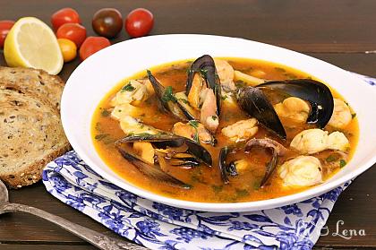 Supa cu fructe de mare, sau Zuppa di Pesce italiana