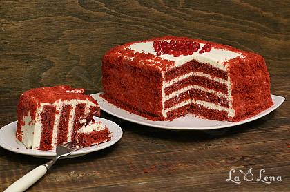 Tort Red Velvet, varianta rapida