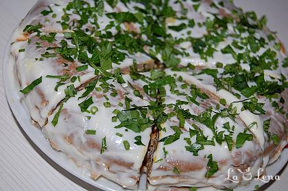 Tort-aperitiv din ficăței de pui