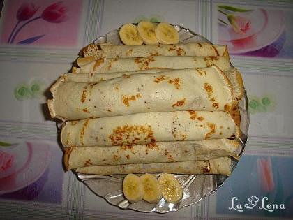 Clătite cu ciocolată și banane