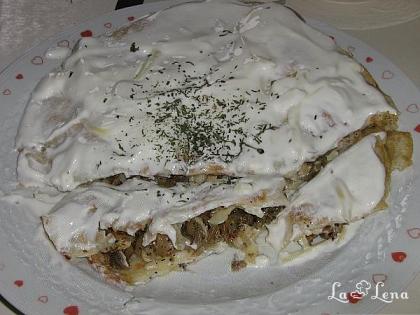 Clătite cu pui și ciuperci