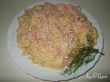 Paste "tagliolini" cu somon