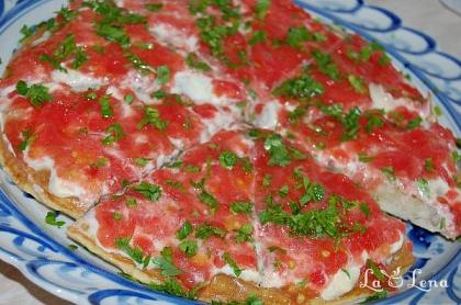 "Pizza" de vinete