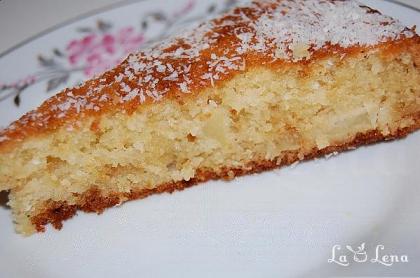 Prăjitură cu mere și nucă de cocos