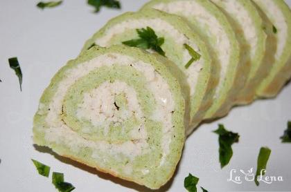 Ruladă cu broccoli și piept de pui