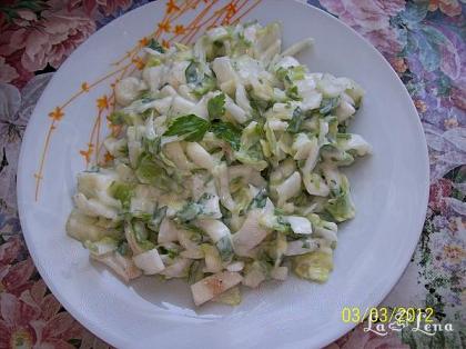 Salata de andive cu patrunjel si maioneza