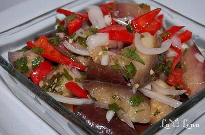 Salată marinată de vinete