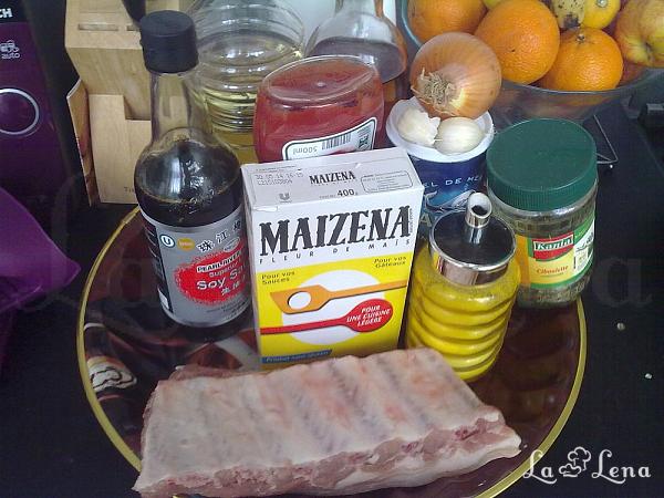 COASTE DE PORC DULCI CHINEZEȘTI - Pas 1