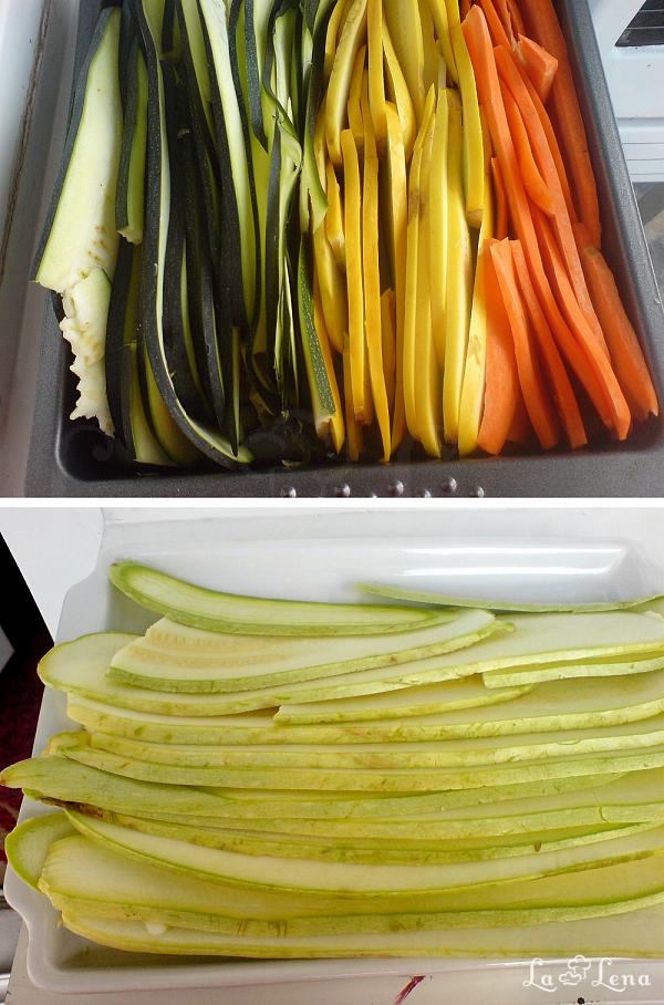 Salata colorata din zucchini - Pas 2