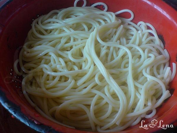 Spaghete impachetate in vinete - Pas 7