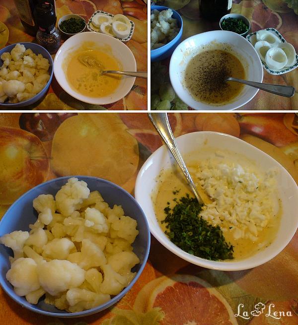 Salată de conopidă cu sos - Pas 3
