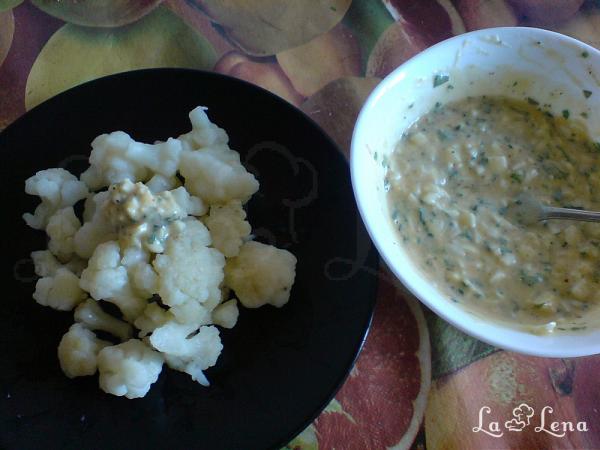 Salată de conopidă cu sos - Pas 4