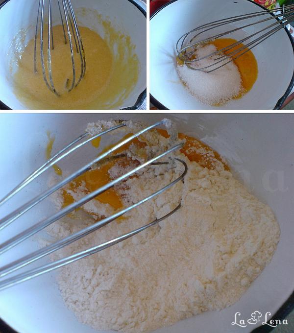 Prăjitură fără coacere cu mere, biscuiți și budincă - Pas 2
