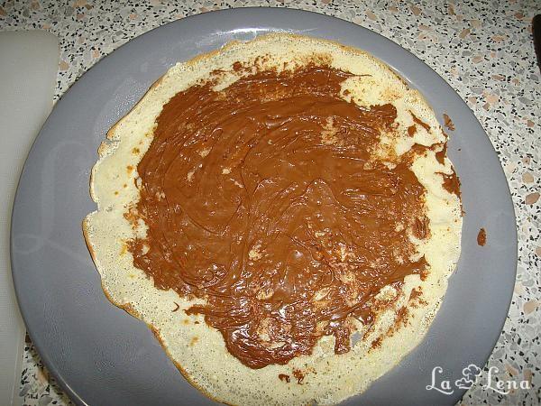 Clătite cu ciocolată și banane - Pas 8