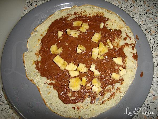 Clătite cu ciocolată și banane - Pas 9