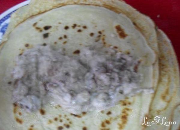 Clătite cu creier la cuptor - Pas 2