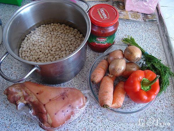 Fasole cu ciolan - Pas 1