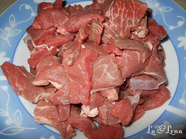 Carne brezață de vită cu legume - Pas 2