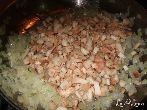 Ciuperci umplute cu bacon și mozzarella - Pas 4