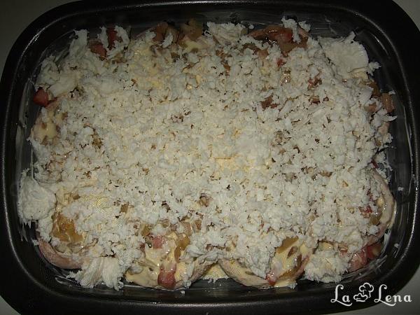 Ciuperci umplute cu bacon și mozzarella - Pas 8