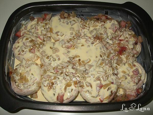 Ciuperci umplute cu bacon si mozzarella - Pas 8