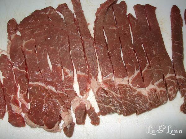 Carne de vita cu ulei de masline - Pas 1