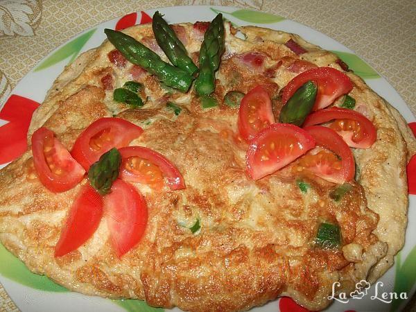 Omletă cu bacon și sparanghel - Pas 5