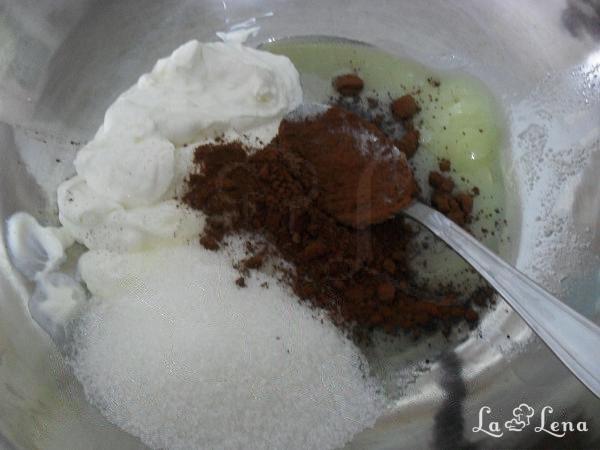Prăjitură cu brânză cu foi și cacao - Pas 1