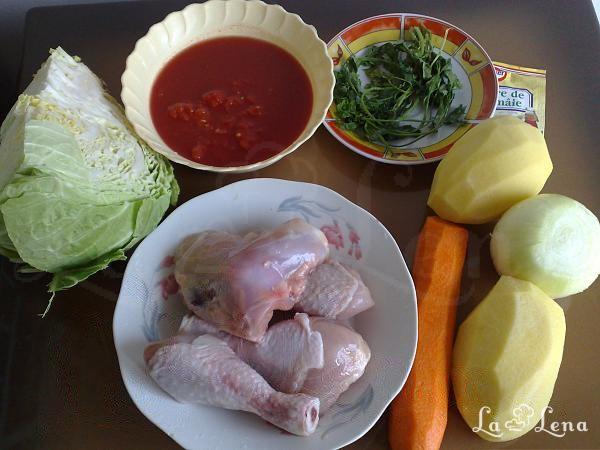 Ciorbă de pui cu varză - Pas 1