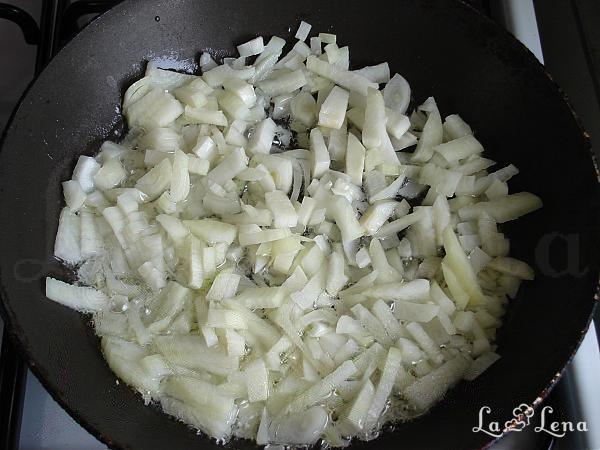Mazăre cu carne - Pas 3