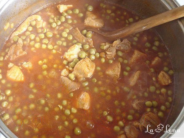 Mazăre cu carne - Pas 5