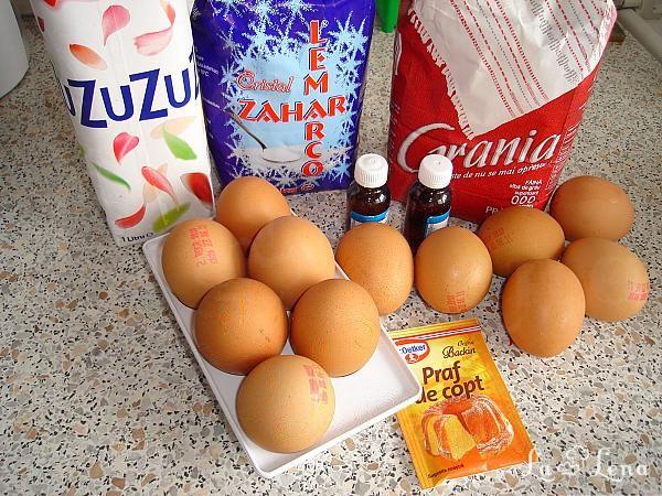 Tort de cremă de zahăr ars - Pas 1