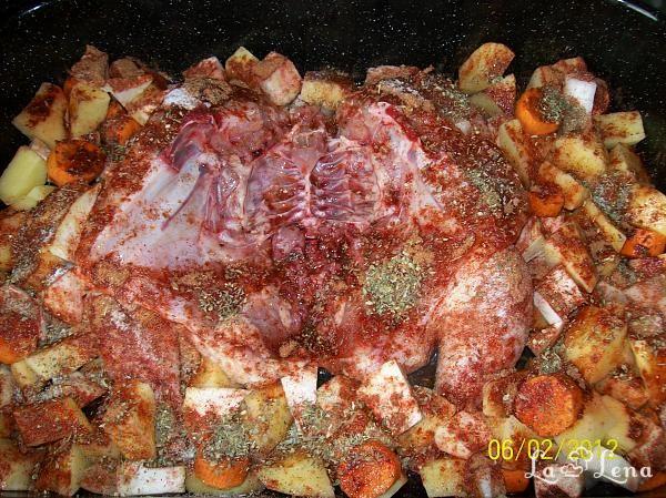 Pui cu legume la tavă - Pas 2