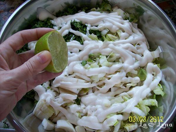 Salată de andive cu pătrunjel și maioneză - Pas 4