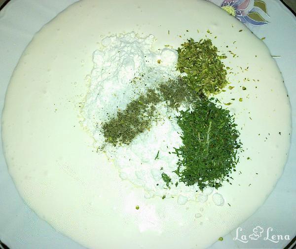 Paste cu ciuperci, șuncă și sos alb - Pas 3