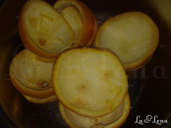 Coji de portocale confiate, metoda rapida - Pas 1