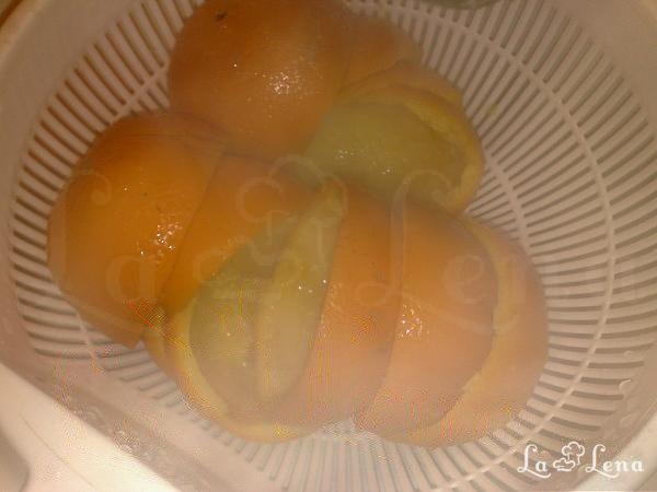 Coji de portocale confiate, metoda rapida - Pas 2