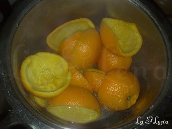 Coji de portocale confiate, metoda rapida - Pas 3
