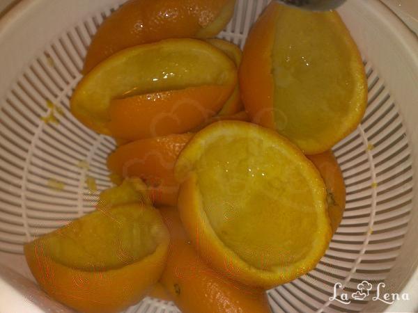 Coji de portocale confiate, metoda rapida - Pas 4