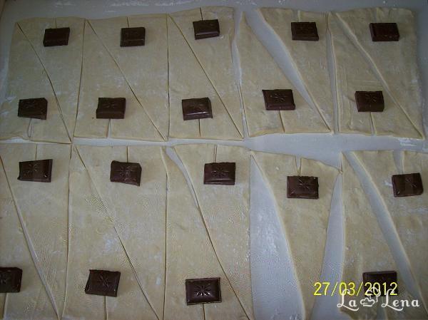 Mini croissante cu ciocolată - Pas 3